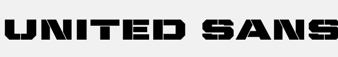 United Sans Ext Stencil