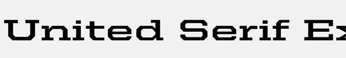 United Serif Ext Bold