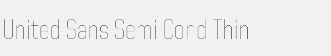 United Sans Semi Cond Thin