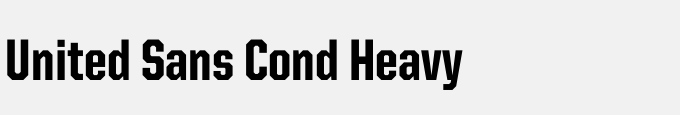 United Sans Cond Heavy