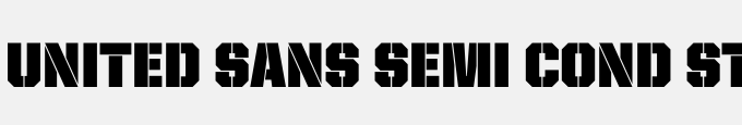 United Sans Semi Cond Stencil