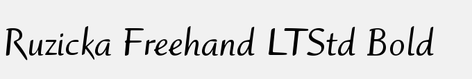 Ruzicka Freehand LT Std Bold
