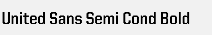 United Sans Semi Cond Bold