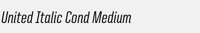 United Italic Cond Medium