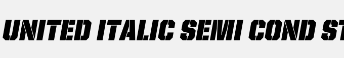 United Italic Semi Cond Stencil