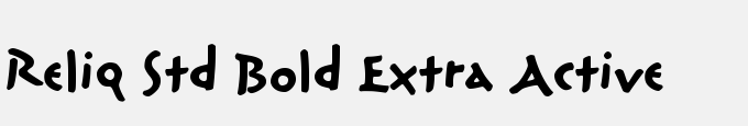 Reliq Std Bold Extra Active