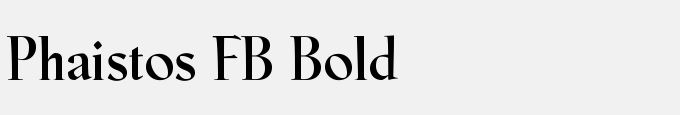 Phaistos FB Bold