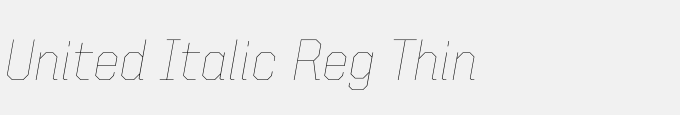 United Italic Reg Thin
