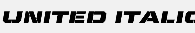 United Italic Ext Stencil