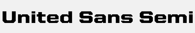 United Sans Semi Ext Black