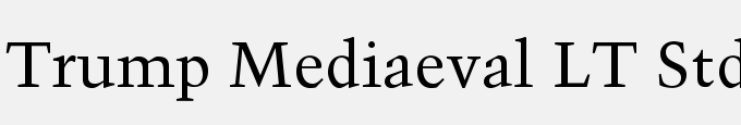 Trump Mediaeval LT Std Roman