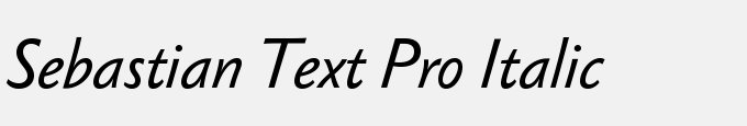 Sebastian Text Pro Italic