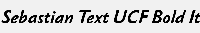 Sebastian Text UCF Bold Italic