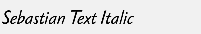 Sebastian Text Italic