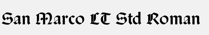 San Marco LT Std Roman