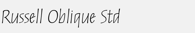 Russell Oblique Std