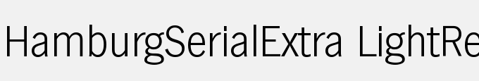 Hamburg-Serial-Extra Light-Regular