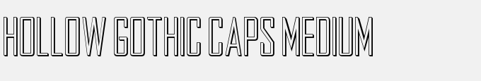 Hollow Gothic Caps Medium