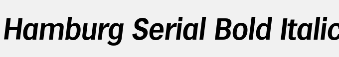 Hamburg-Serial-Bold Italic