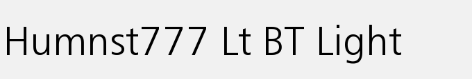 Humnst777 Lt BT Light