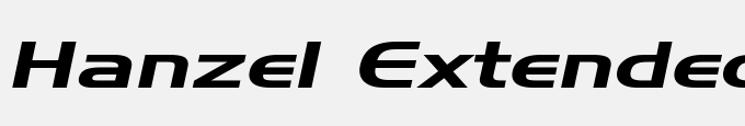 Hanzel Extended Italic