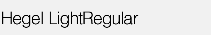 Hegel Light-Regular