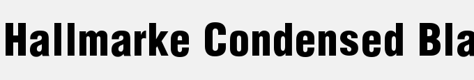 Hallmarke Condensed Black Regular