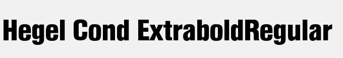 Hegel Cond Extrabold-Regular