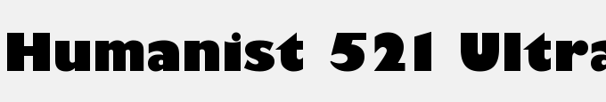 Humanist 521 Ultra Bold BT