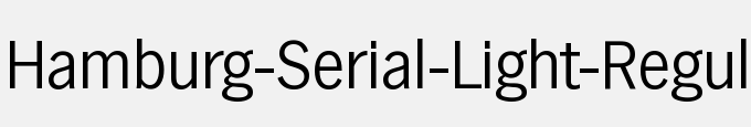 Hamburg-Serial-Light-Regular
