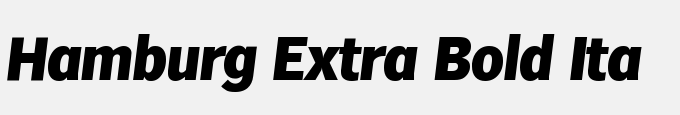 Hamburg-Extra Bold Ita