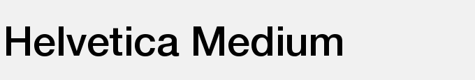 Helvetica Medium