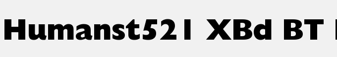 Humanst521 XBd BT Extra Bold