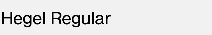 Hegel-Regular