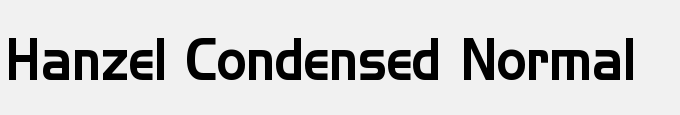 Hanzel Condensed Normal
