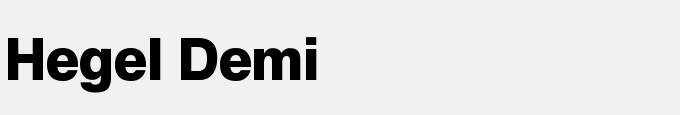Hegel Demi-Regular