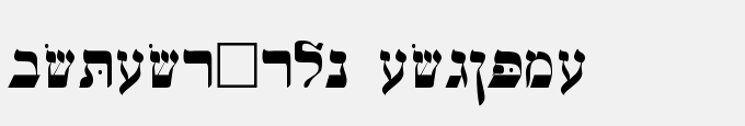 Hebrew-WSI Regular