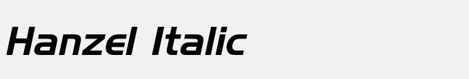 Hanzel Italic