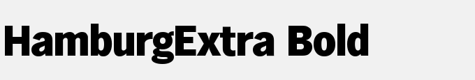 Hamburg-Extra Bold