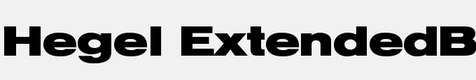 Hegel Extended-Bold