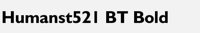 Humanst521 BT Bold