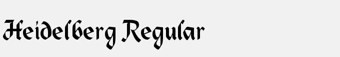 Heidelberg Regular