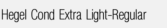 Hegel Cond Extra Light-Regular