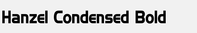 Hanzel Condensed Bold