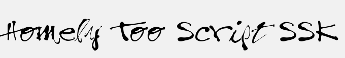 Homely Too Script SSK