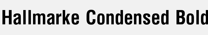 Hallmarke Condensed Bold