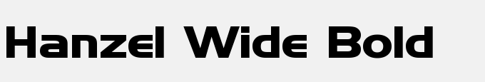 Hanzel Wide Bold