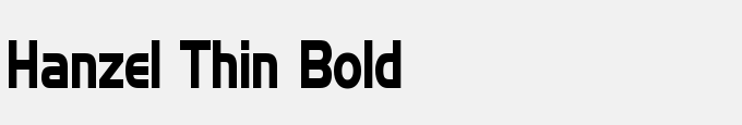 Hanzel Thin Bold