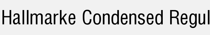 Hallmarke Condensed Regular