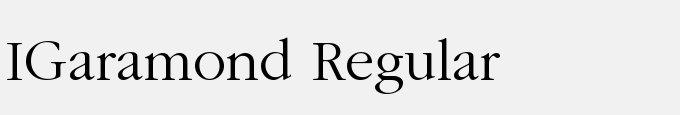 IGaramond Regular